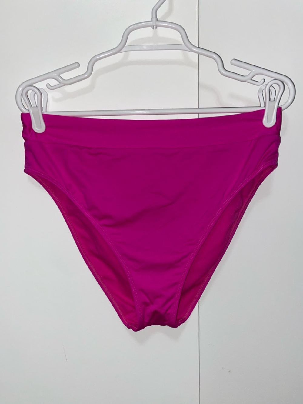 Women’s pink mid/high waist swim suit bottoms - Size: XL